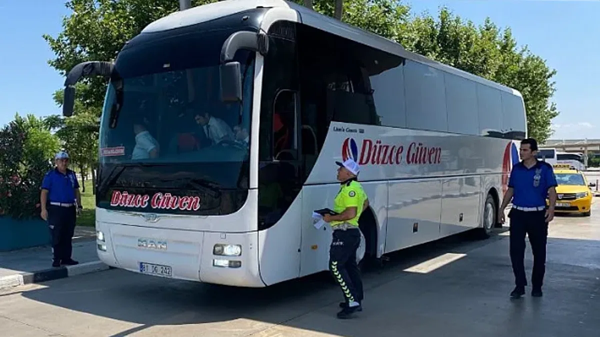 Otobüs terminallerinde bayram öncesi denetim