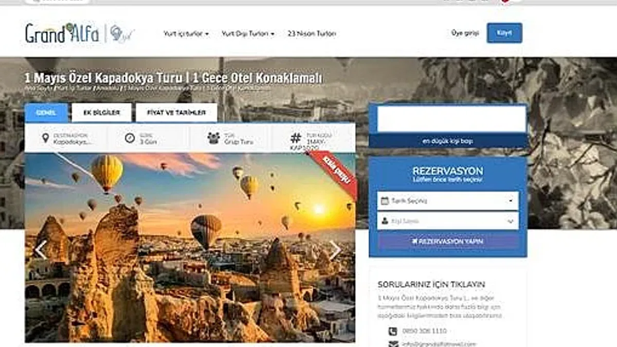 Peri Bacaları Arasında Masalsı Bir Tatil Grand Alfa Travel Kapadokya Turları