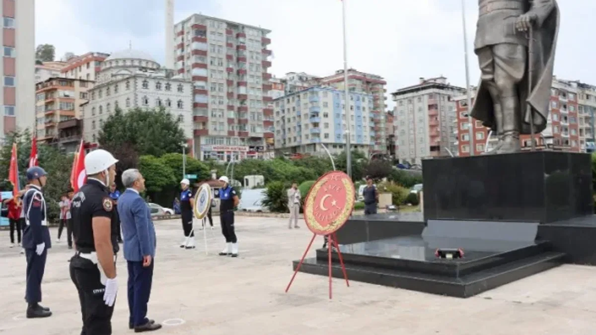 Atatürk'ün Rize'ye gelişinin 99. yılı kutlandı