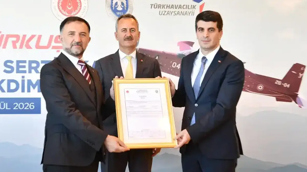 Türk havacılığında tarihi adım... HÜRKUŞ-II’ye Askeri Tip Sertifikası
