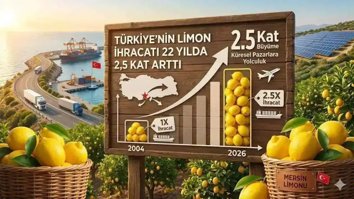 Türkiye'nin limon ihracatı 22 yılda 2,5 kat arttı