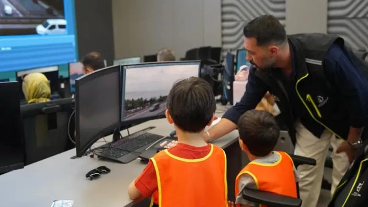 Kocaelili minikler trafik güvenliğini yerinde öğrendi