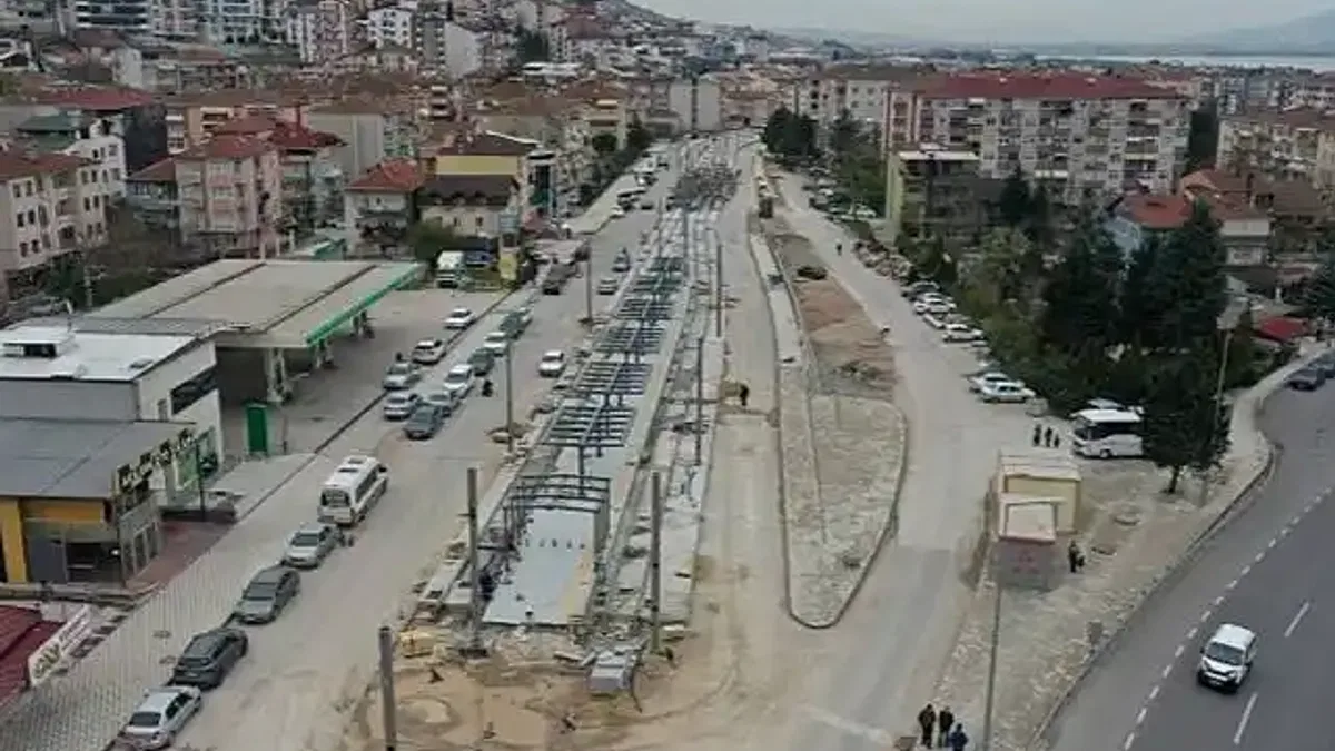 Kuruçeşme tramvayda ray imalatı tamamlandı
