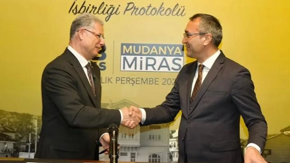 İstanbul'dan Bursa'nın kültürel mirasına bir protokol de Mudanya'da