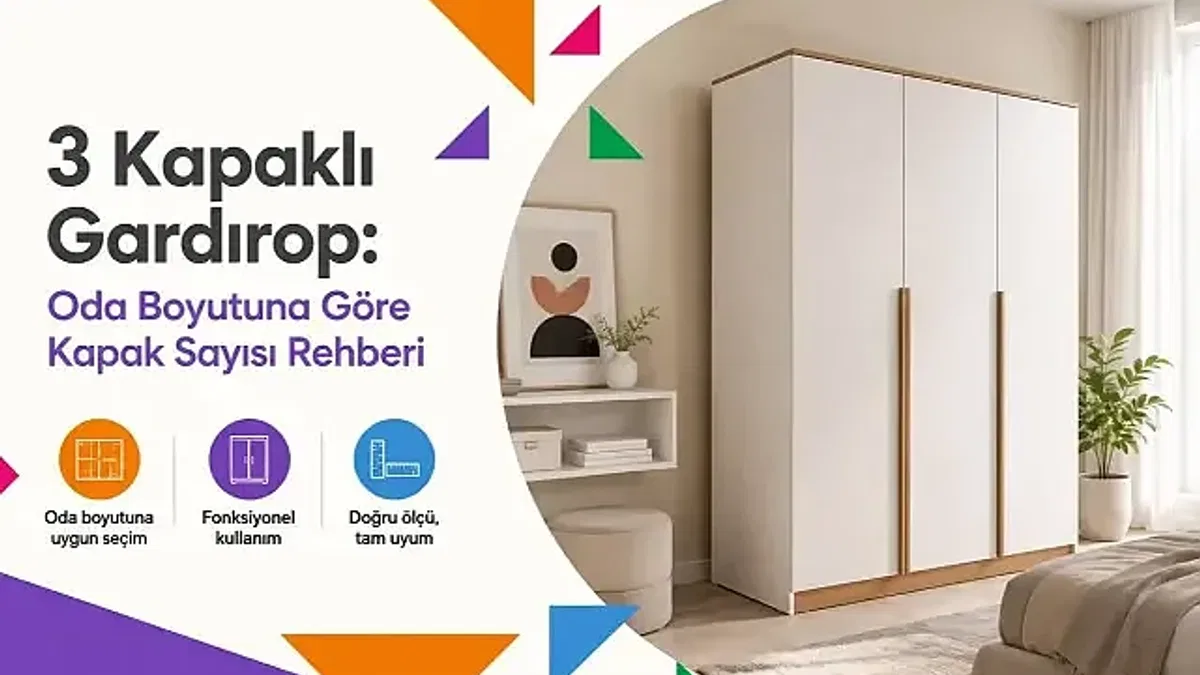 3 Kapaklı Gardırop: Oda Boyutuna Göre Kapak Sayısı Rehberi