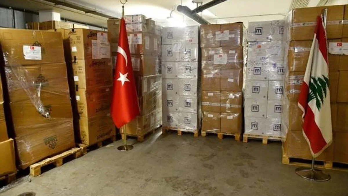 Lübnan Meclisi Türkiye'ye 90 tonluk tıbbi yardımı dolayısıyla teşekkür etti
