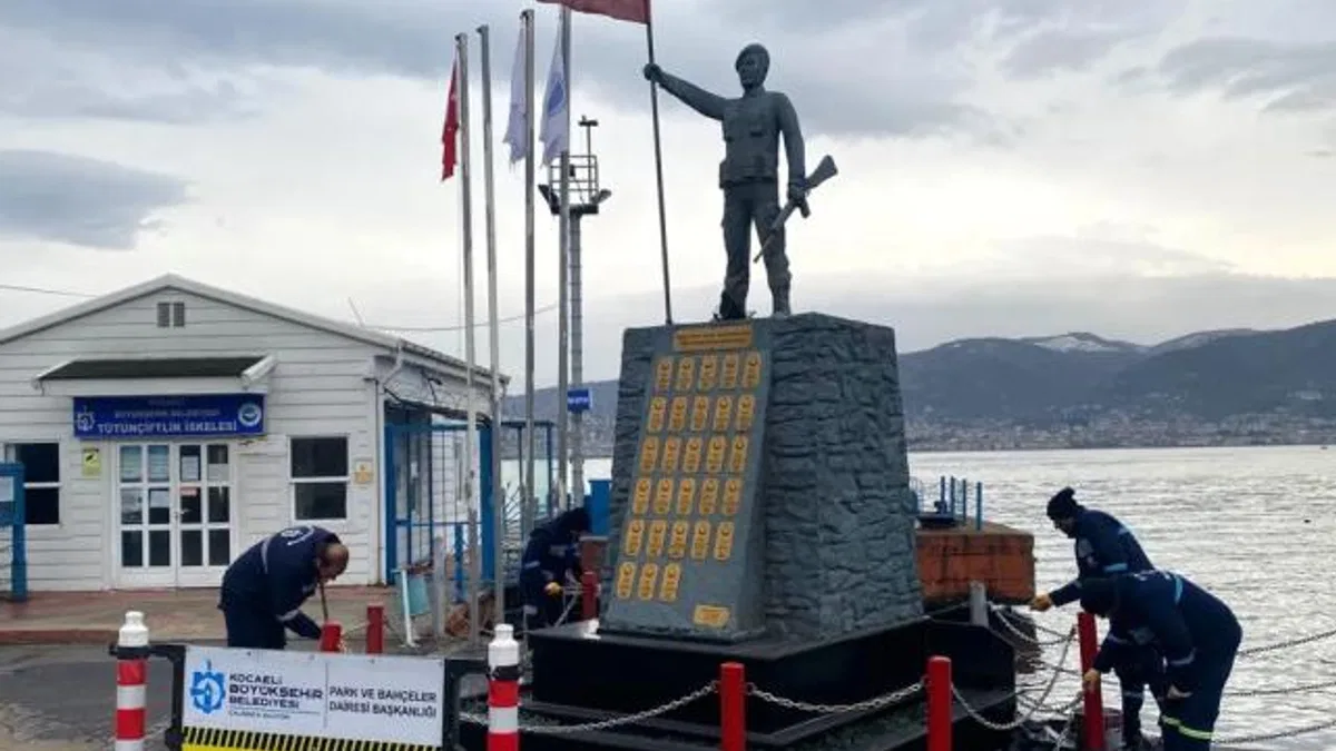 Körfez Şehitler Anıtı’nda bakım