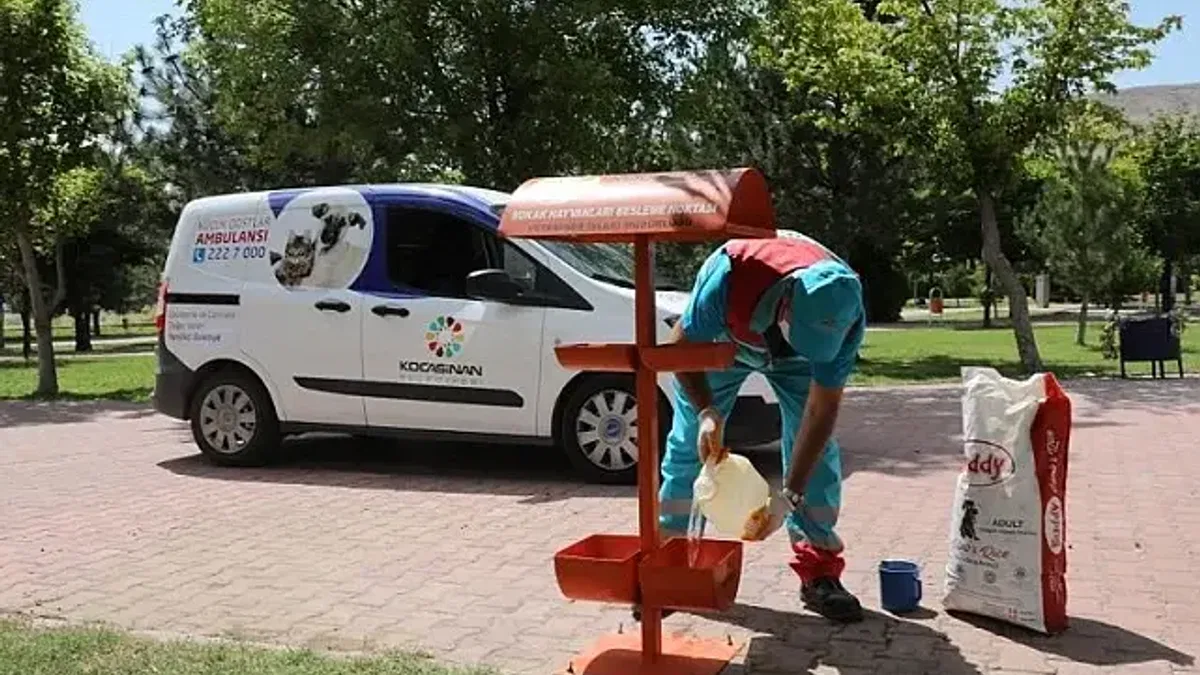 Kayseri Kocasinan'dan can dostlara destek