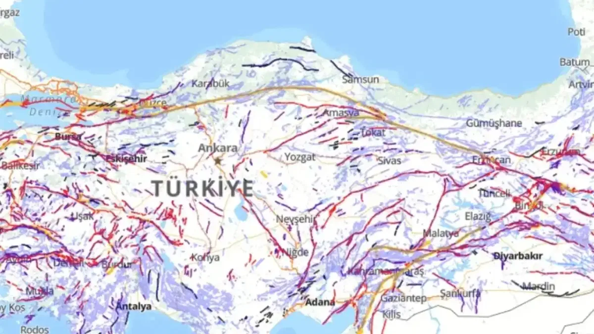 Türkiye'nin diri fay haritası güncellendi... Diri faylar 700'e yükseldi!