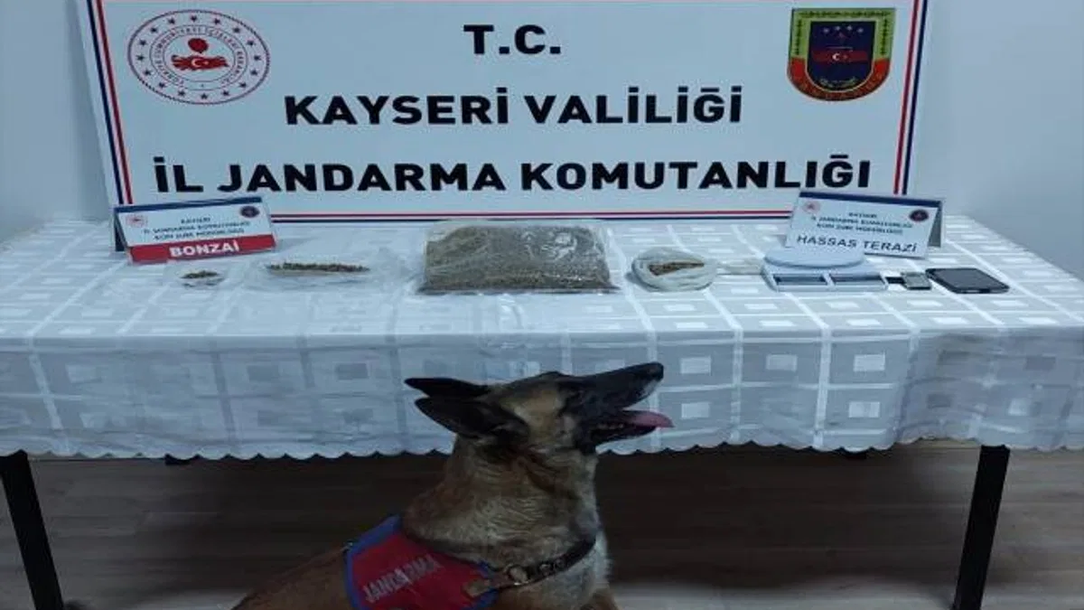 Kayseri'de uyuşturucu operasyonunda bir şüpheli yakalandı