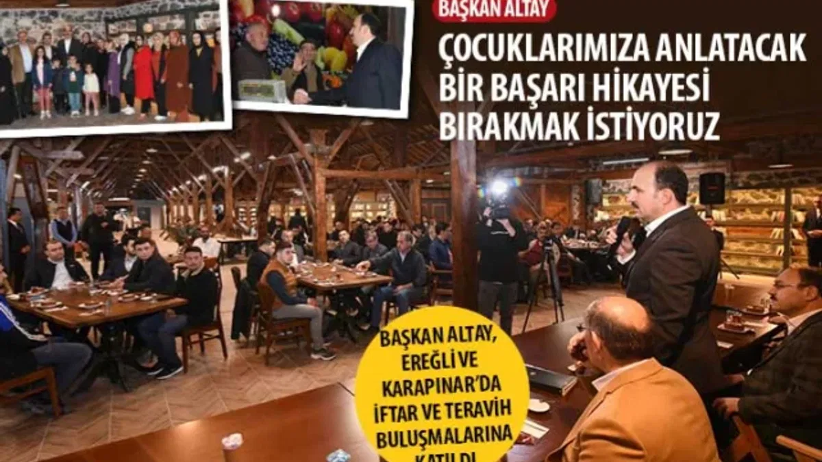 Başkan Altay, 'Verdiğimiz sözleri yerine getirmek için gece gündüz demeden çalışıyoruz'