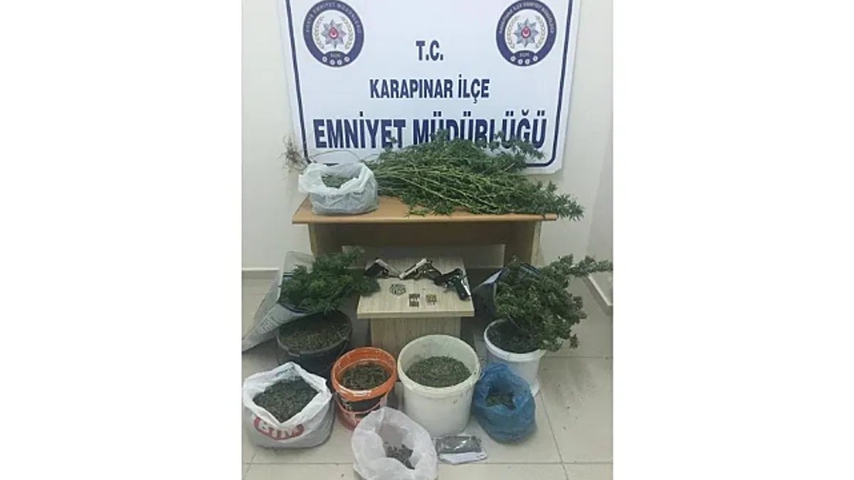 Konya'da uyuşturucu operasyonunda 2 kişi tutuklandı