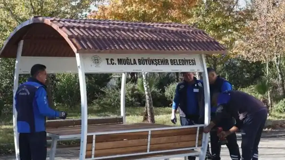 Muğla Köyceğiz'de ortak alanlar Büyükşehir güzelliği