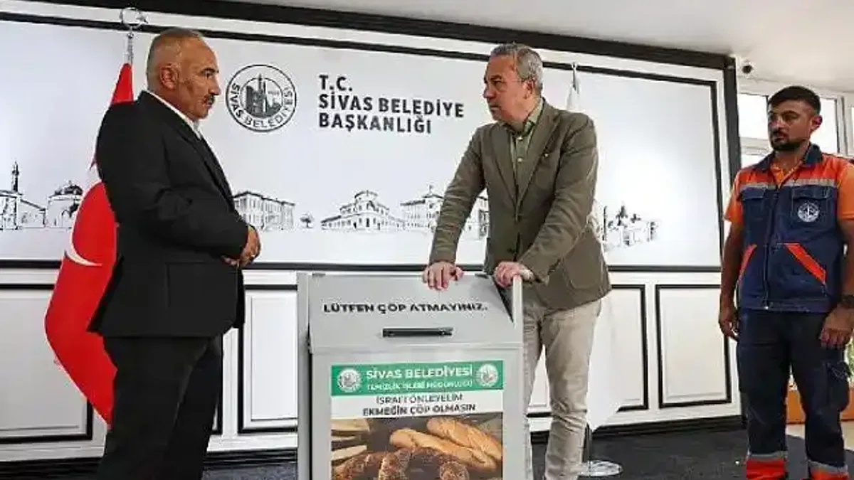 Sivas'ta bayat ekmekler çöp olmayacak!