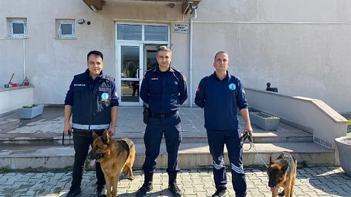 Manisa'da iki can dostunu Jandarma sahiplendi