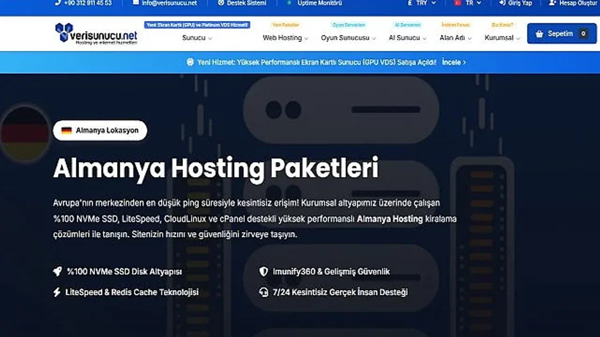 Almanya Kurumsal Hosting Seçerken Dikkat Edilmesi Gereken Teknik Kriterler