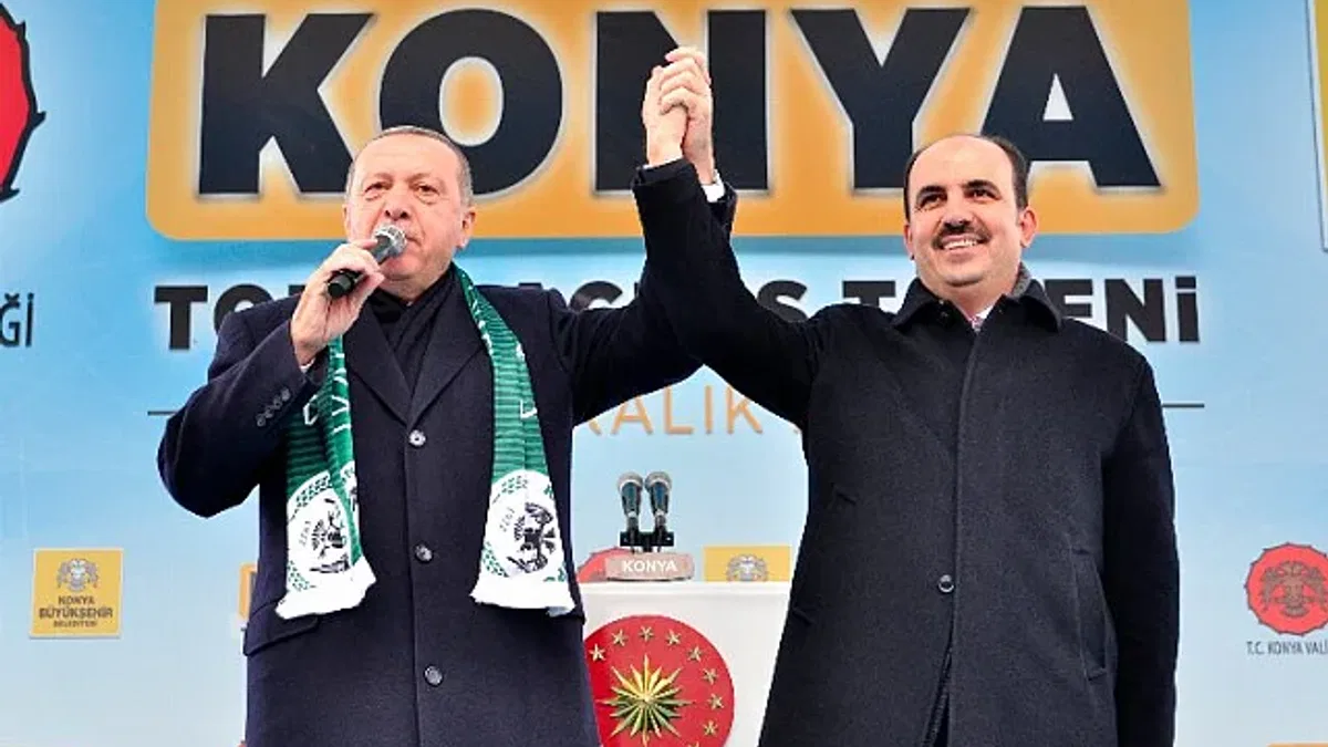Cumhurbaşkanı Erdoğan'a bir teşekkür de Konya'dan