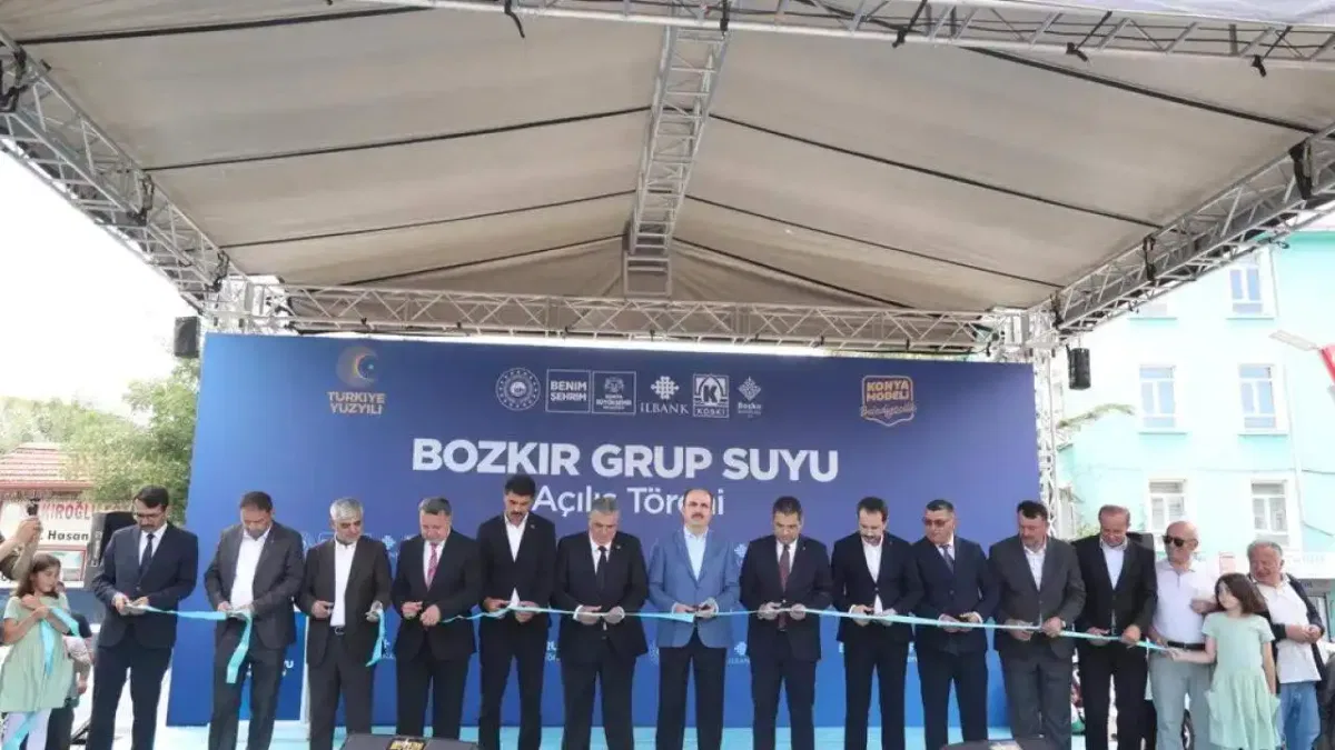 Konya'da 'Grup Suyu Projesi' hizmete girdi