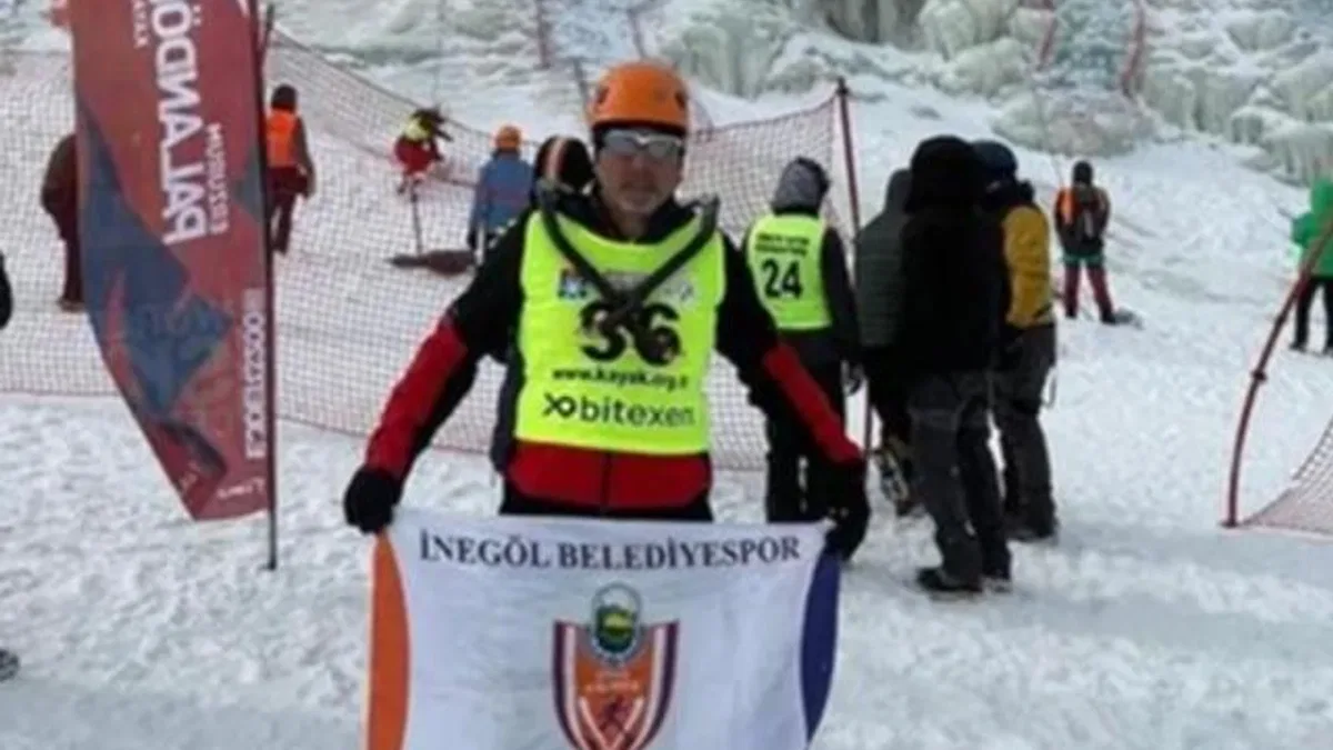 Bursa İnegöllü sporcu buz tırmanış Türkiye Şampiyonu oldu