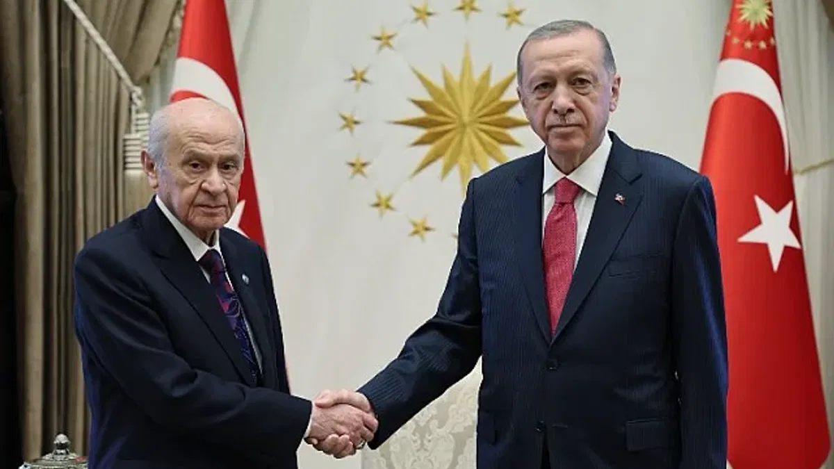 Külliyede Erdoğan-Bahçeli görüşmesi