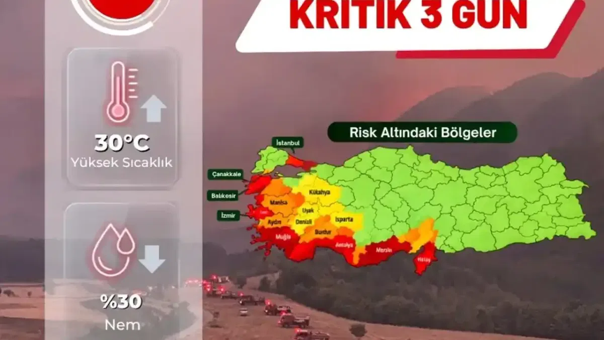 Orman yangını alarmı! 28-30 Ağustos için kritik uyarı!