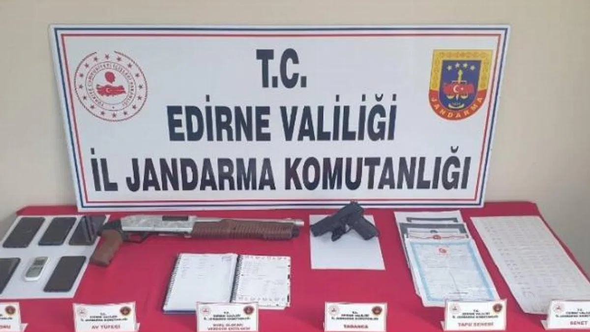 Keşan’da tefecilik operasyonunda 6 gözaltı