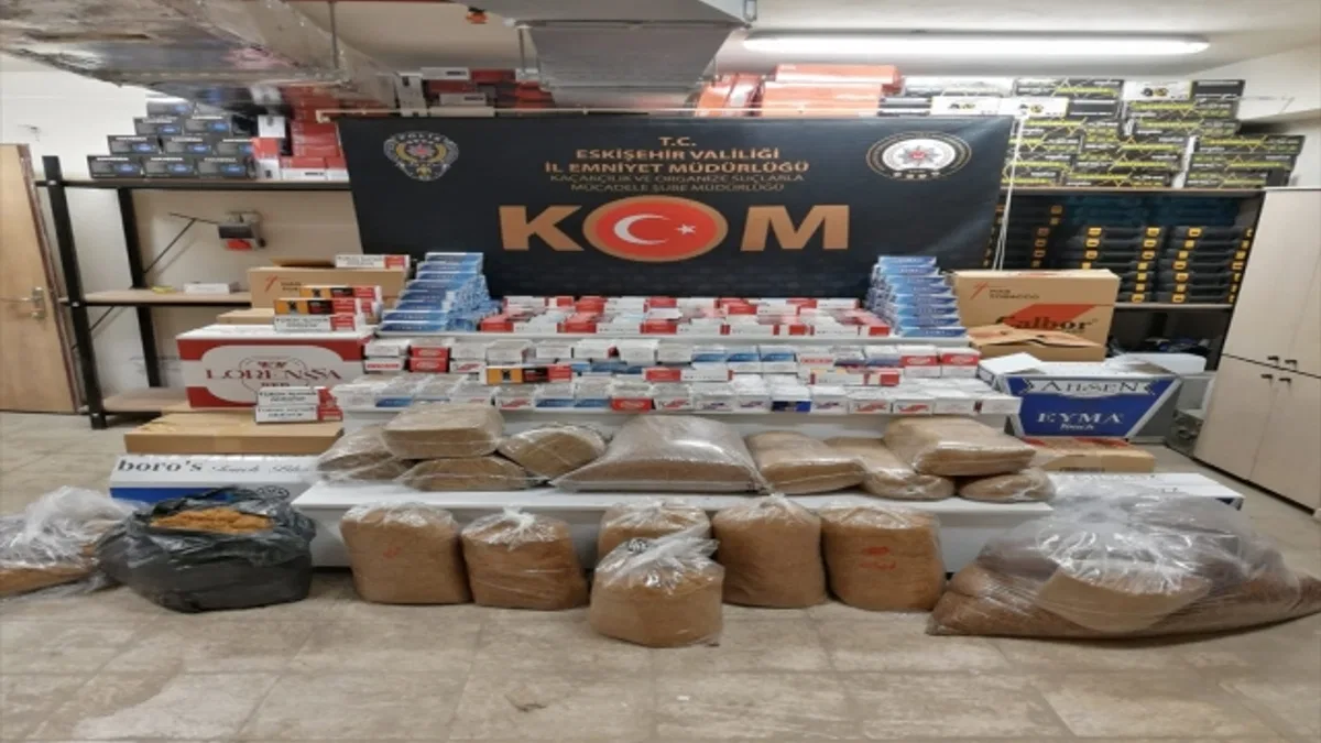 Eskişehir'de kaçak sigara operasyonunda 4 şüpheli gözaltına alındı