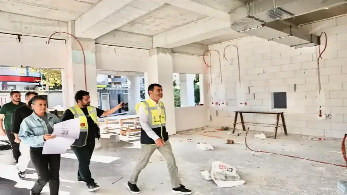 Denizli'de Kınıklı Sosyal Tesisi çalışmaları incelendi