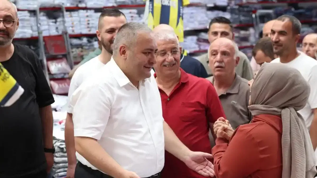 Başkan Özarslan’dan Osmanlı Halk Pazarı esnafına ziyaret