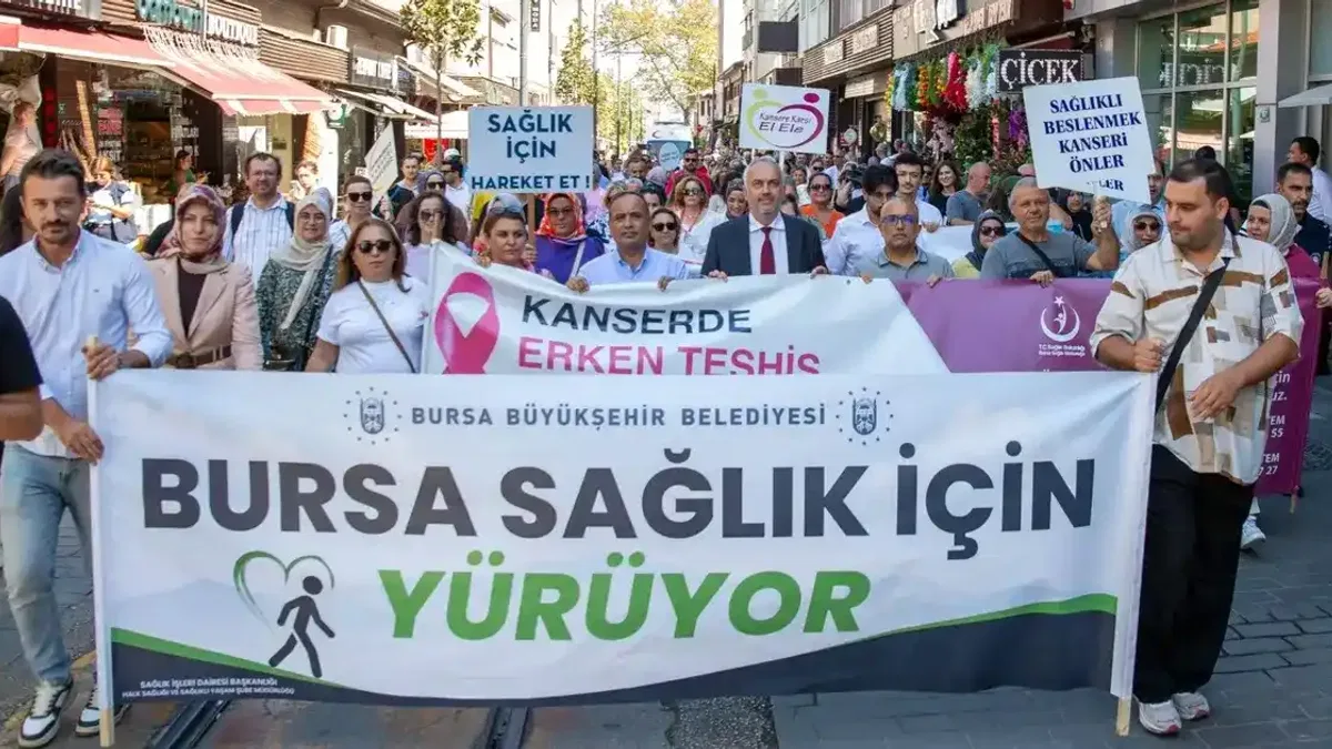 Bursa'da Halk Sağlığı Yürüyüşü ve Festivali