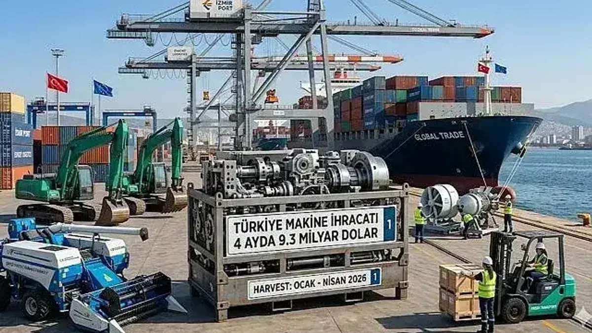 Makine ihracatı 4 ayda 9,3 milyar dolar oldu
