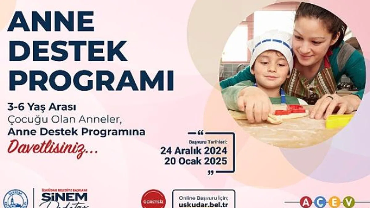 Üsküdar'da "Anne Destek Programı" Başlıyor