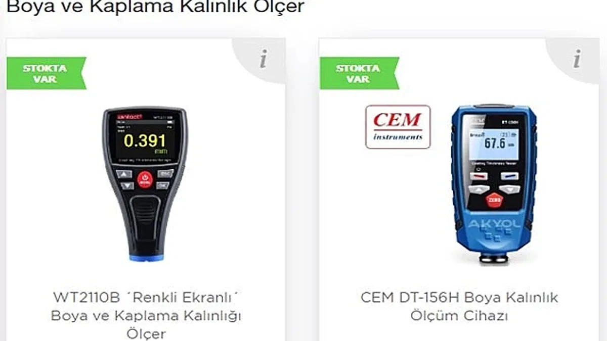 Boya Kalınlık Ölçer