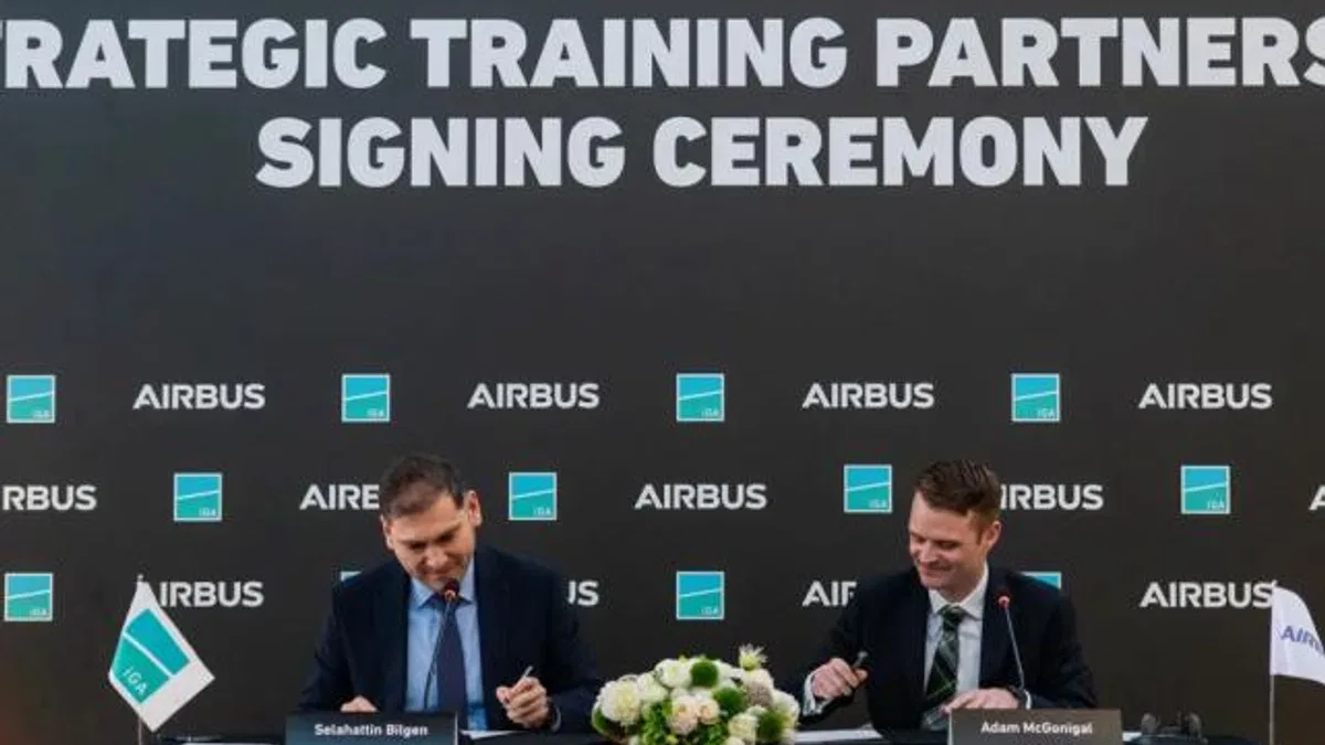 İGA İstanbul Havalimanı ve Airbus  Eğitim Ortağı Oldu