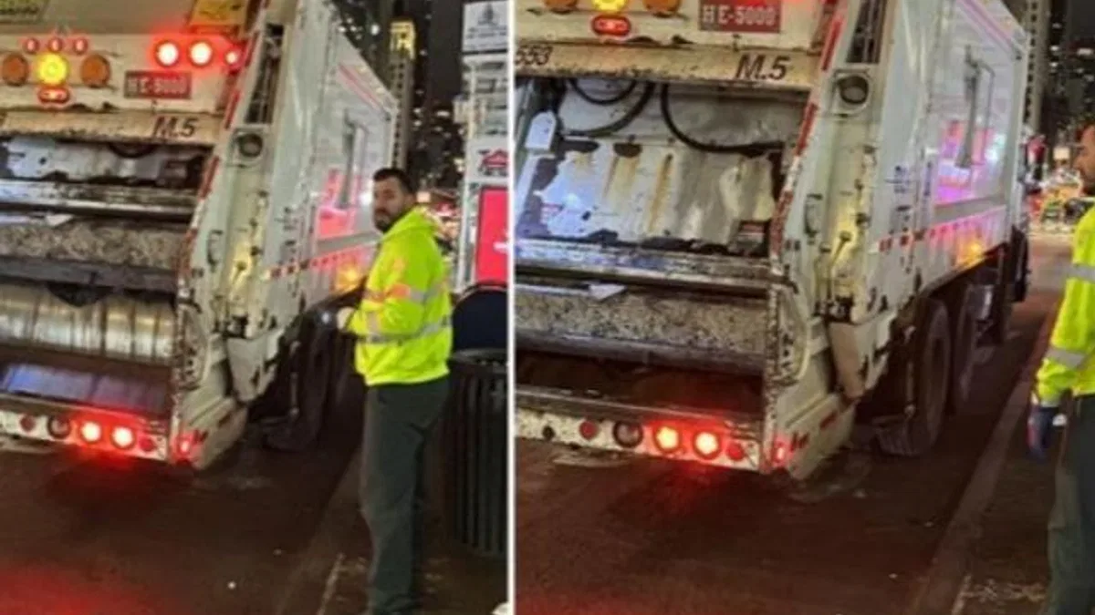 New York'ta çöpçülerden yılbaşı mesaisi