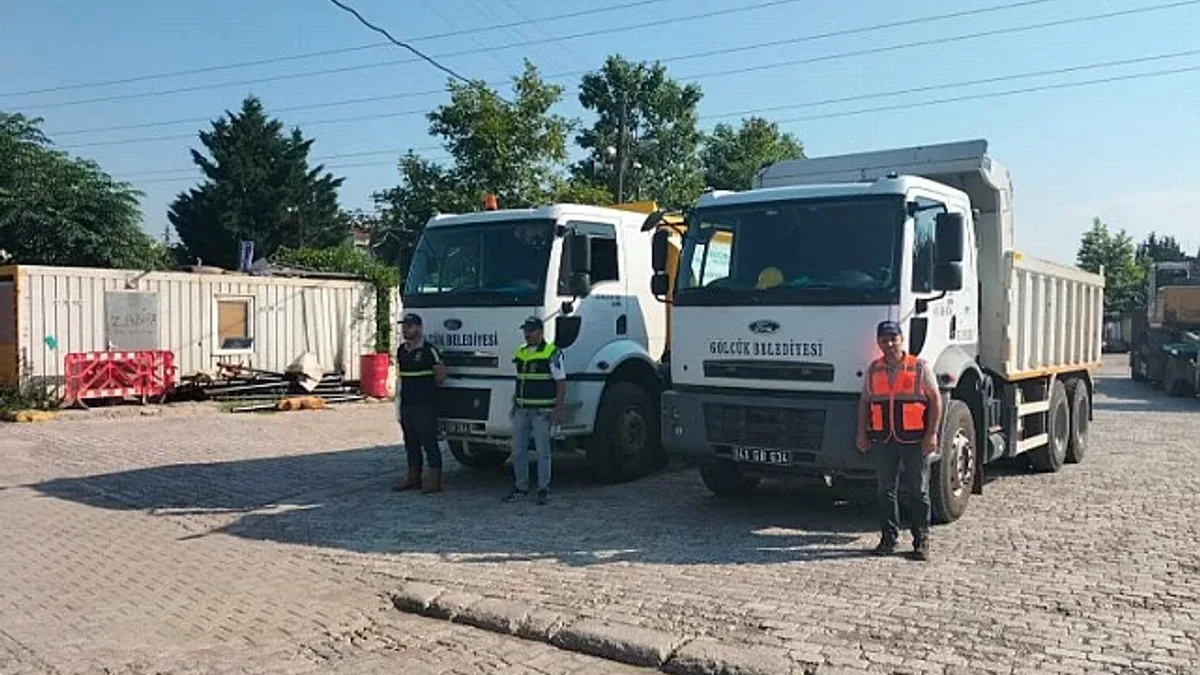Gölcük'ten Bartın'a destek