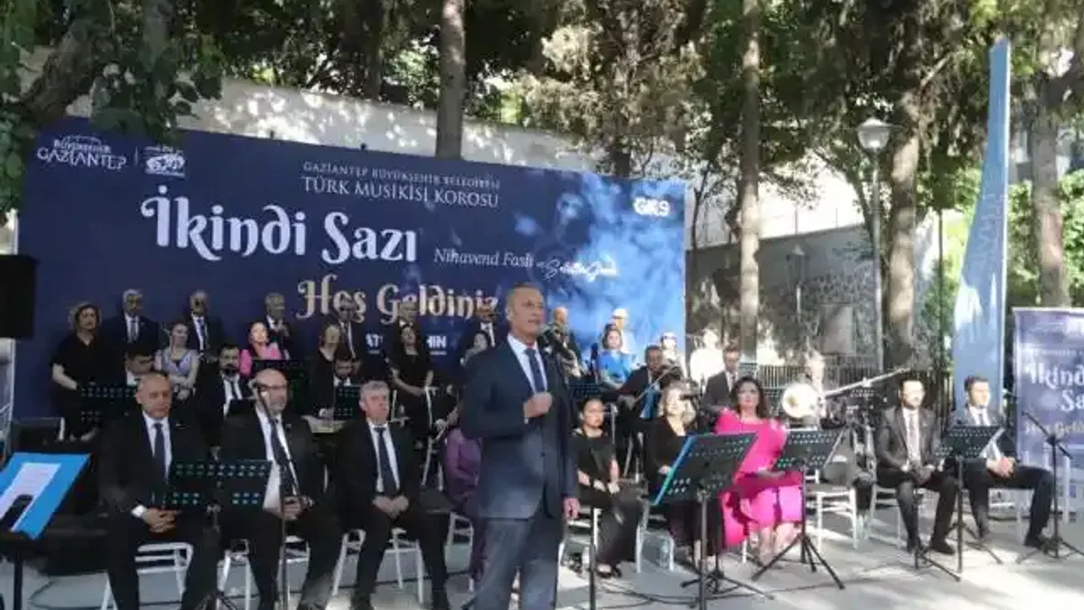 Gaziantep'te İkindi Sazı ile türküler yeniden yankılandı