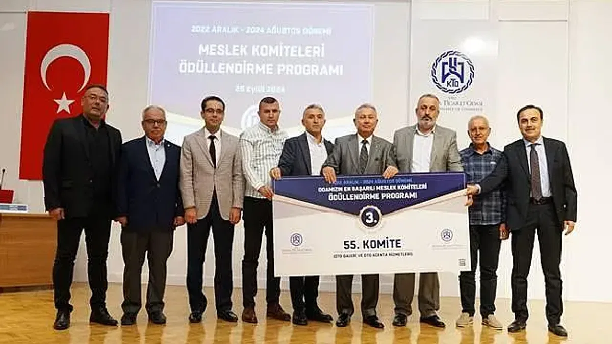Konya KTO'da Başarılı Meslek Komiteleri Ödüllendirildi