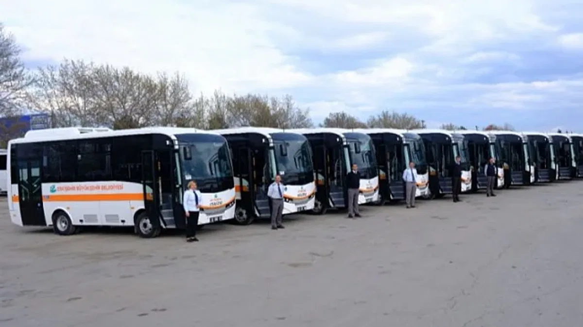Ulaşım filosu yeni otobüslerle güçlendi