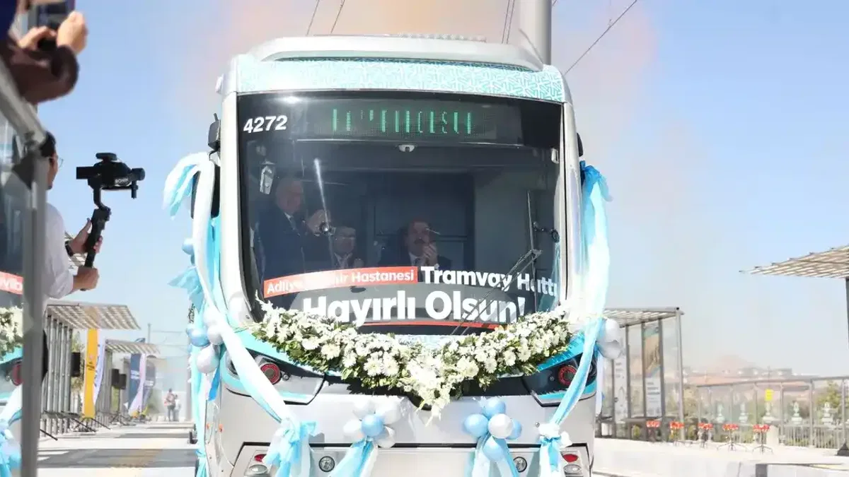Konya'da Adliye-Şehir Hastanesi Tramvay Hattı açıldı