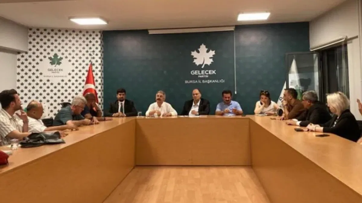 Bursa'da 'Gelecek'ten jet toplantı!