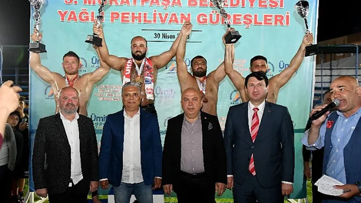 Video hakemli ilk güreşlerin başpehlivanı Orhan Okulu oldu