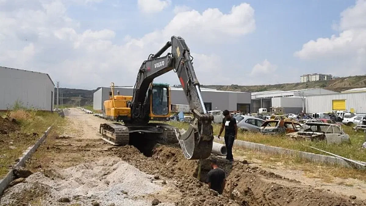 Manisa Turgutlu'da sanayi esnafının altyapı sorunu gideriliyor
