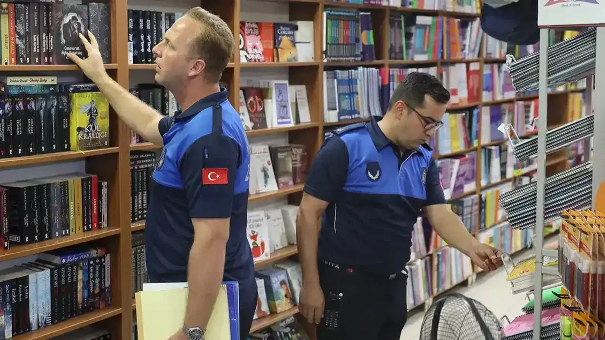 Sakarya Zabıtası okul öncesi kırtasiye denetiminde