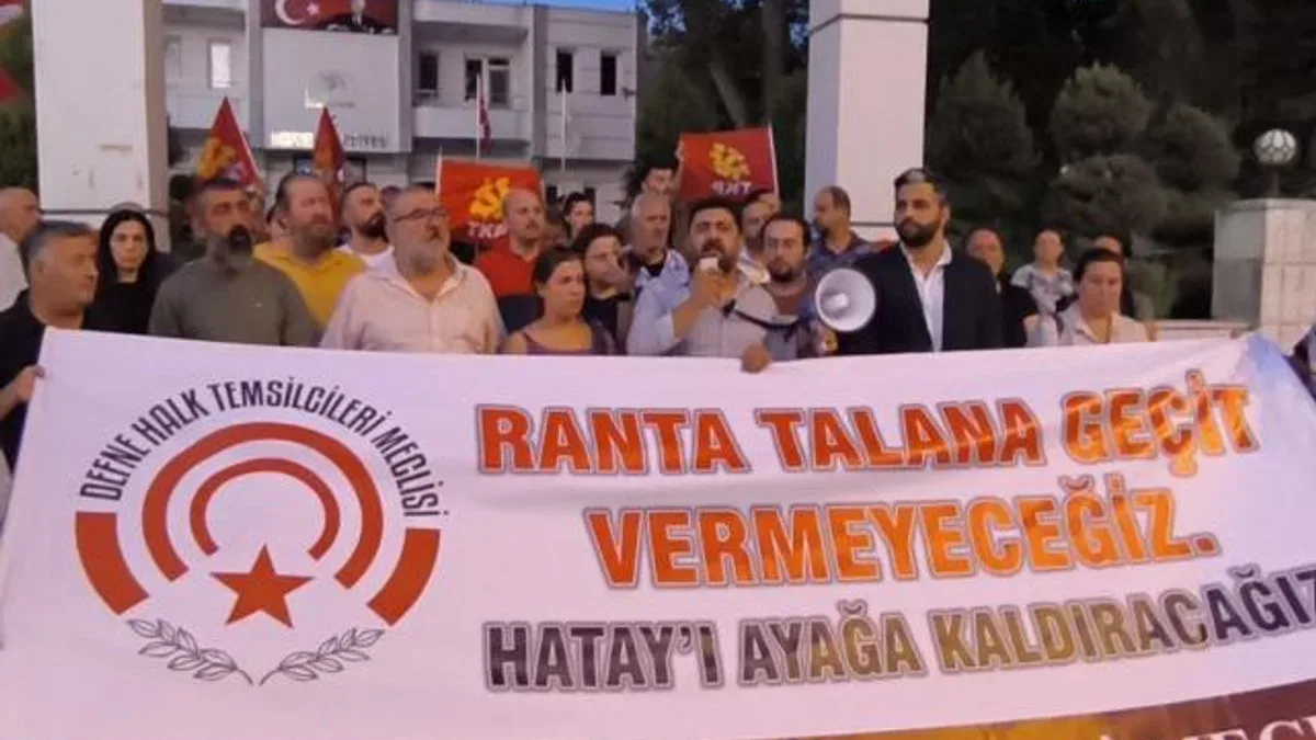 Hatay Defne'den 'bankamatik memurları'na tepki!