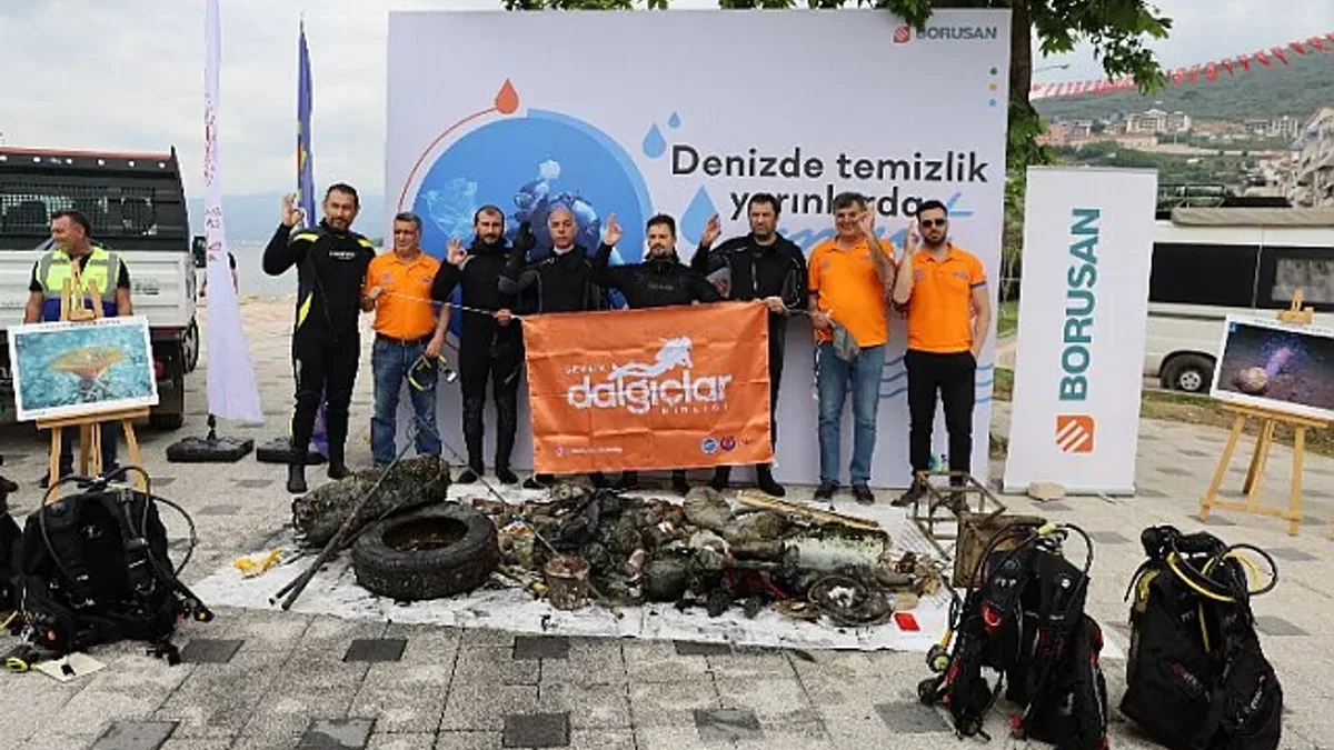 Bursa Gemlik'te 'Temiz Deniz' farkındalığı