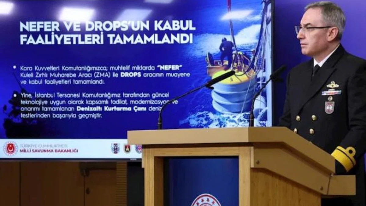 'Nefer' ve 'Drops'un kabul faaliyetleri tamamlandı