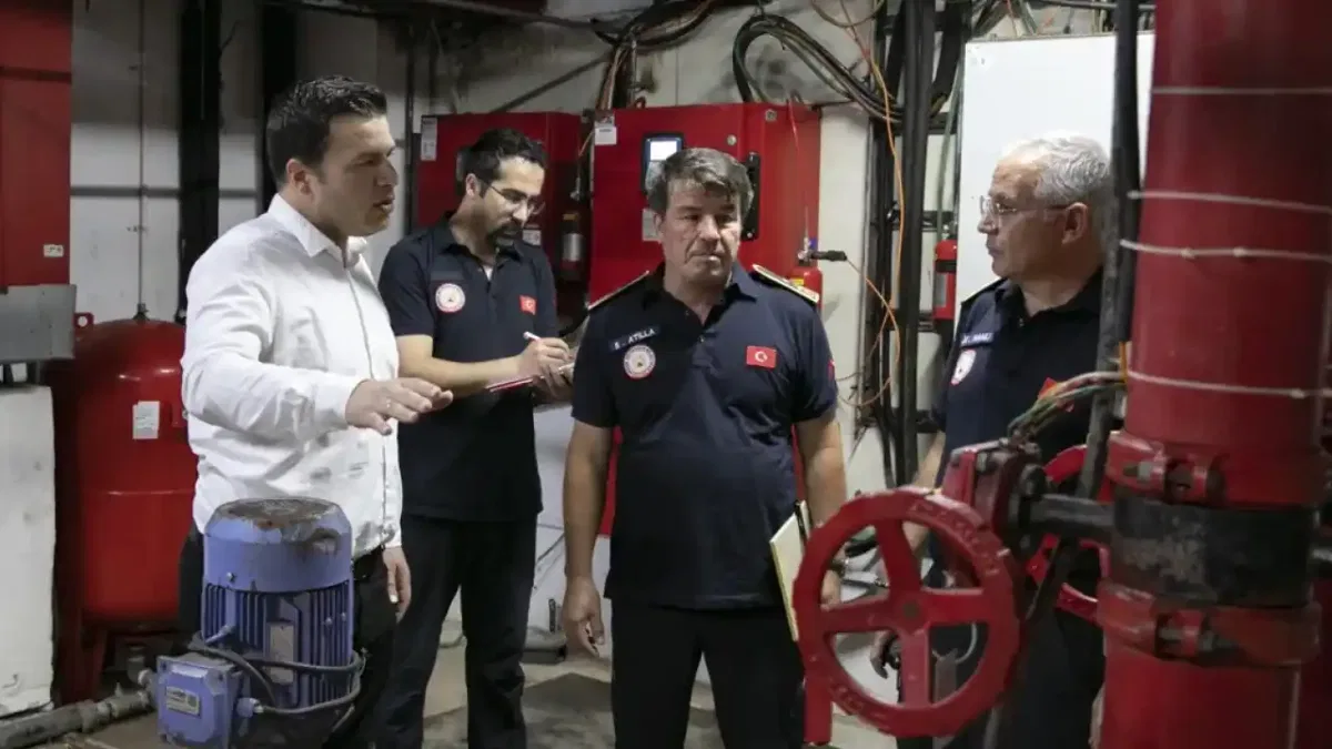 Mersin İtfayesi yangın güvenliği denetimlerini sürdürüyor