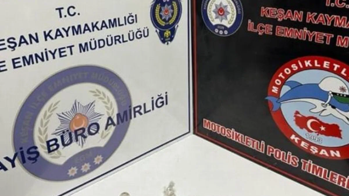 Keşan'da uyuşturucu operasyonunda 3 gözaltı
