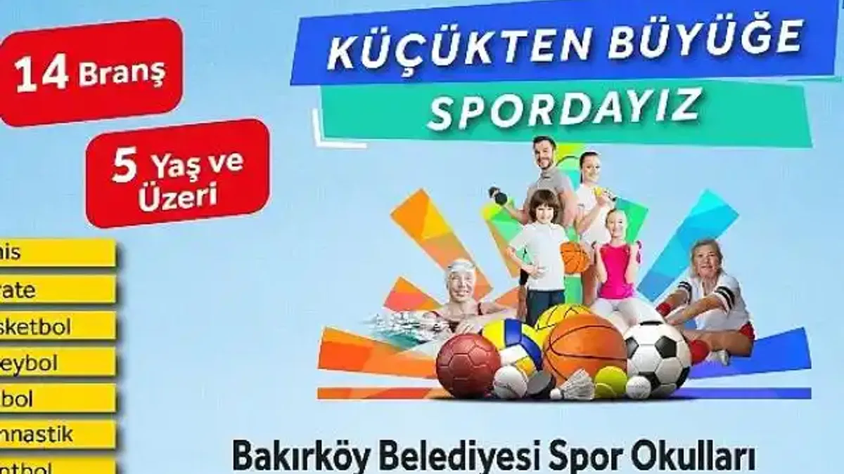Bakırköy Belediyesi'nin Kış Spor Okulları Kayıtları Devam Ediyor